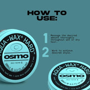 Osmo Aqua-Wax Hard Water Soluble Wax Firm Hold & Incredible Shine 100ml
