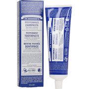 Dr Bronner's All One Peppermint Toothpaste with Organic Fluoride-Free Ingredients 105ml Tube
