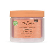 SheaMoisture Flaxseed Edge Control Gel Hair Products for Curly Hair Coconut and Hibiscus Paraben-Free 3.5 oz