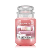 Country Candle Scented Jar Large Welcome Home, 2-Wick Candle