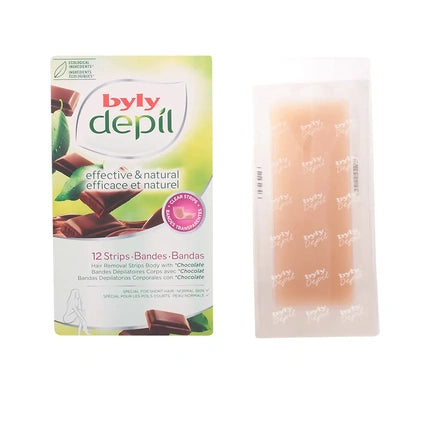 Byly Byly Depil Chocolate Hair Removal Strips Body With Chocolate 12 Units