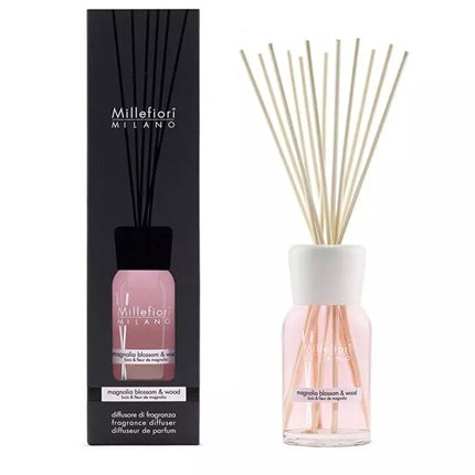 Millefiori Milano Glass Diffuser Natural Magnolia Blossom & Wood 100 Ml