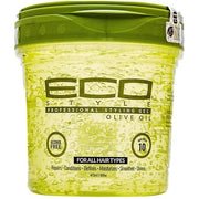 Ecostyle Olive Oil Styling Gel All Day Hold Alcohol Free Paraben Free Sulphate Free No Flaking Anti-Itch 473ml Unscented