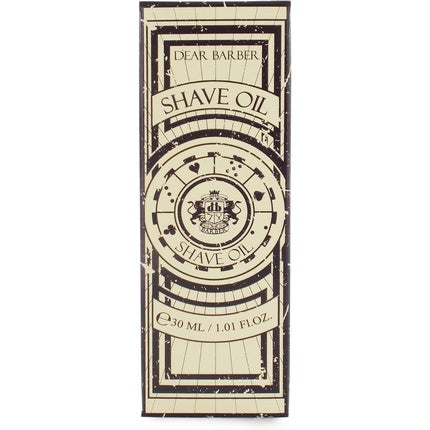 Dear Barber Shave Oil 30ml Non-Greasy Pre-Shave Formula with Almond and Grapeseed