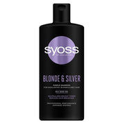 Syoss Blonde & Silver Shampoo Neutralizing Shampoo For Hair Yellow Tones 440ml