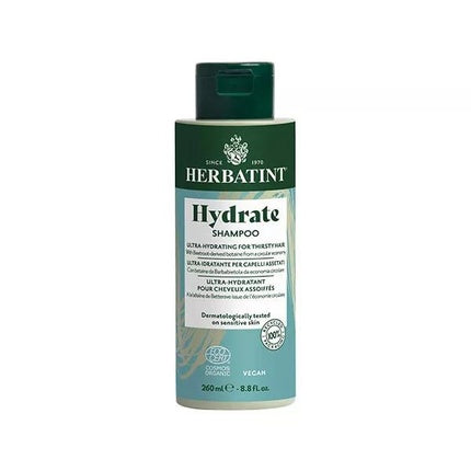 Herbatint Hydrating Shampoo - 260 Ml, Ideal For Dry Hair