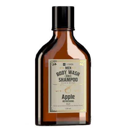 Hiskinmen Whisky 3-In-1 Body Wash And Shampoo For Hair And Beard Apple 330ml