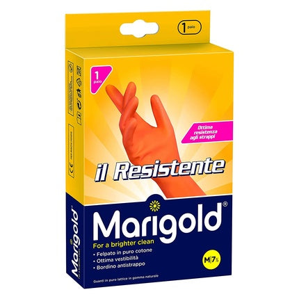 MARIGOLD Latex Gloves Grid Resistant Cotton Flocked by OSU (DOMESTIC Medium Size)