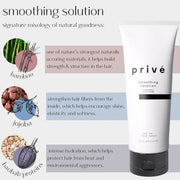 Prive Smoothing Solution Combat Frizz Creating a Sleek Finish for Straight, Defined and Soft Hair 5.9 Fl Oz