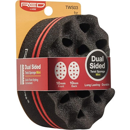 Red by Kiss Dual Sided Twist Sponge Mini Hair Brush