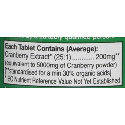 HealthAid Cranberry 5000mg Vegan Tablets