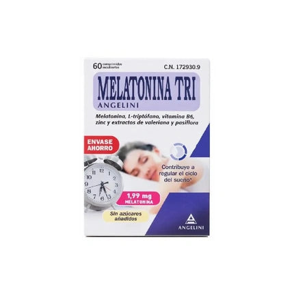 Angelini Melatonin Tri 60 Tablets Sleep Aid Supplement