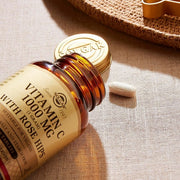 Solgar Vitamin C 1000mg with Rose Hips Tablets - Immune System Support - For Tiredness and Fatigue - Collagen Formation Support - Vegan