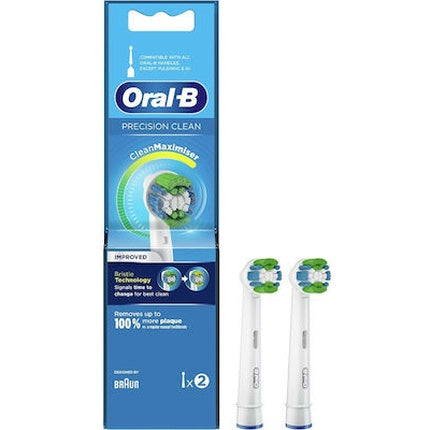 Oral-B Precision Clean Replacement Heads For Electric Toothbrush - 2 Pack