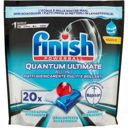 Finish Quantum Ultimate Dishwasher Tablets, 20 Pack, 274g