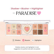Peripera All Take Mood Like Palette 02 Peach Heaven