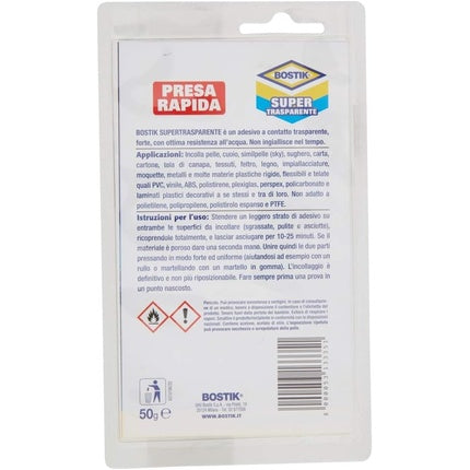 Bostik Super Transparent Blister 50g