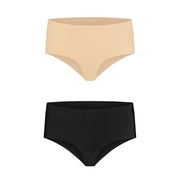 Bye Bra Invisible High Brief Nude Black Size Small