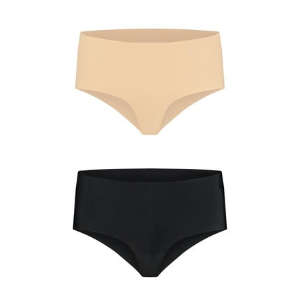 Bye Bra Invisible High Brief Nude Black Size Small