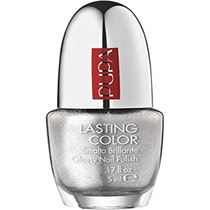 Pupa Lasting Nail Polish Color No.801 Pearl Silver