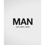 Previa Man Wash Hair Body Shave Energising Cleanser with Organic Absinthe and Vitis Venifera Meristem Cells Caution May Cause Happiness 250ml