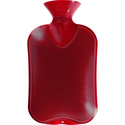Fashy Warm Water Bottle Ribbed Cranberry A Cozy Heating Solution