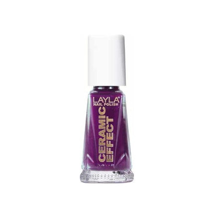 Layla Cosmetics 1243R23-022 Ceramic Effect Nail Polish Tuscany Grapes 10ml