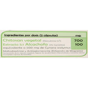 Vegetable Chitosan with Artichoke 60 Capsules