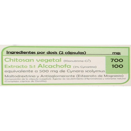 Vegetable Chitosan with Artichoke 60 Capsules