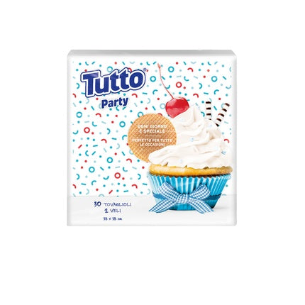 Tutto Decorated Party Napkins 38x38 2-Ply