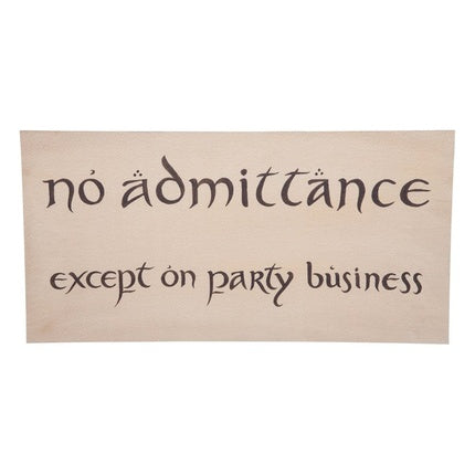 Weta Workshop No Admittance Sign Poster