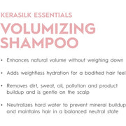 Kerasilk Essentials Volumizing Shampoo 2.5oz Volume Strength Fill Care