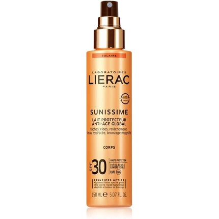 Lierac Sunissime Body Protective Milk SPF30 150ml Global Anti-Aging SPF 30