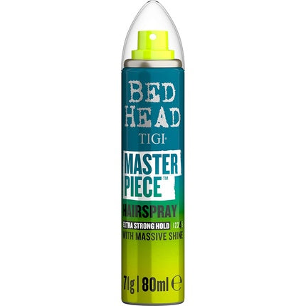 Bed Head by Tigi Masterpiece Shiny Hair Spray for Strong Hold and Shine 80ml - New Masterpiece
