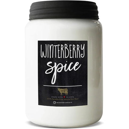 Milkhouse Candles 26 Ounce Jar Candle - Winterberry Spice