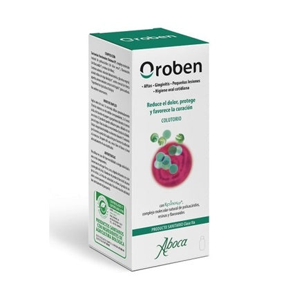Aboca Aboca Oroben Mouthwash For Canker Sores 150 Ml
