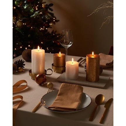 Bolsius Rustic Shimmer Metallic Candle 130mm x 68mm