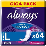 Always Daily Protect Women's Long Pantiliners 64 Pads