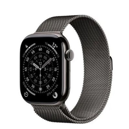 Apple Watch Series 11 Titanium Slate Cellular 46mm With Milanese Loop Slate In Smallmedium