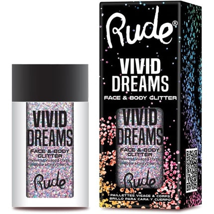 Rude Vivid Dreams Face & Body Glitter - Multidimensional Shine