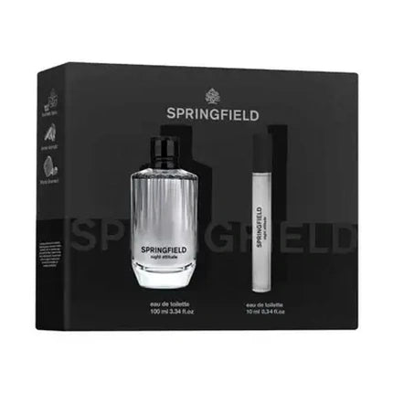 Springfield Night Attitude Cologne Set For Men - 100ml + 10ml