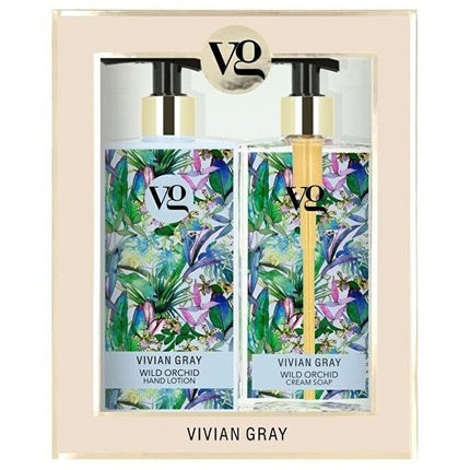 Vivian Gray Wild Orchid Cosmetic Set Cream Soap Hand Lotion
