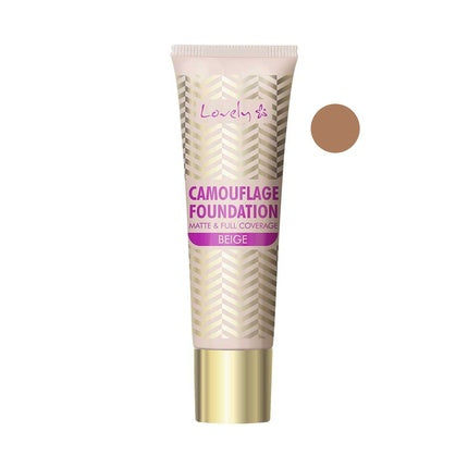 Lovely Camouflage Foundation Matt & Full Coverage - 4 Beige, 25g