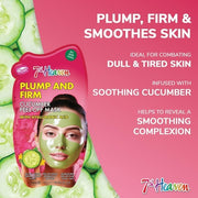7th Heaven Cucumber Peel Off Face Mask with Hyaluronic Acid - Plump and Firm