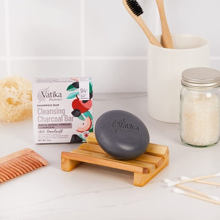 Vatika Naturals Multivitamin Enriched Anti-Dandruff Shampoo Bar 75g - Eco-Friendly and Suitable for All Hair Types