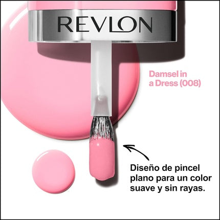 Revlon Ultra HD Snap Nail Polish Long Lasting Vegan Formula Quick Drying One-Coat Full Coverage Colour 8ml Damsel In A Dress 008 Unisex