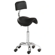Xanitalia Pro Xan Pro Stool With Backrest Black