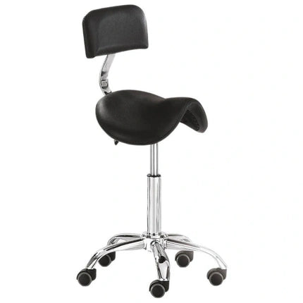Xanitalia Pro Xan Pro Stool With Backrest Black
