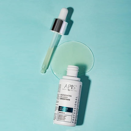 Apis Nail Concentrate API-PODO INTENSE Nail Treatment Regenerates Strengthens Prevents Splitting Prevents Brittle Collagen Ceramides Elastin Hemp Oil Vitamins A and E 30ml