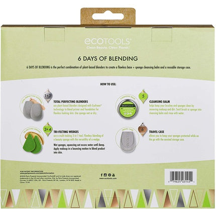 Ecotools Blending Makeup Sponge Gift Set 6 Days of Blending Kit